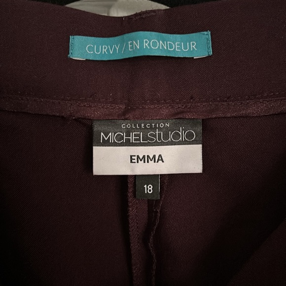 Women’s burgundy pant - Picture 2 of 2